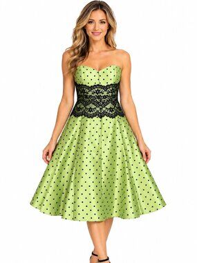 Jessica McClintock for Gunne Sax Strapless Mini Dress Lace Party Prom Size 3
